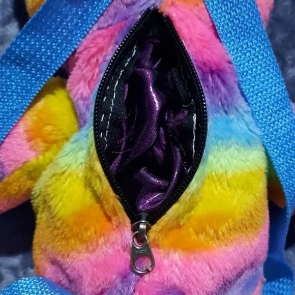 Customized BAB Colorful Plush Backpack - Picture 3 of 4